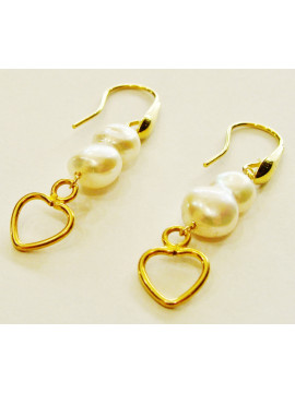 Silver (925th) earring with pearl